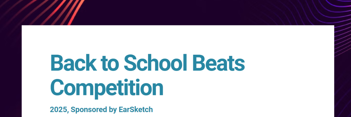 EarSketch's Back to School Beats Competition is ongoing through Nov. 21.