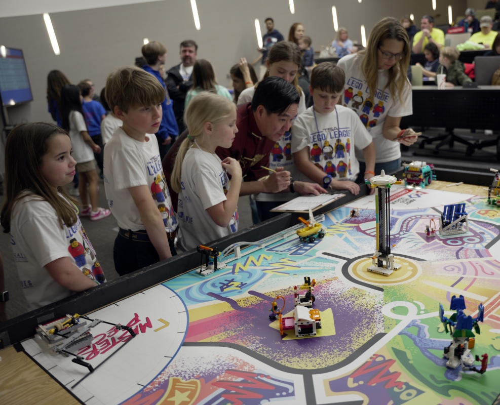 Students participate in 2024 FIRST LEGO League Challenge State Championship at Tech.