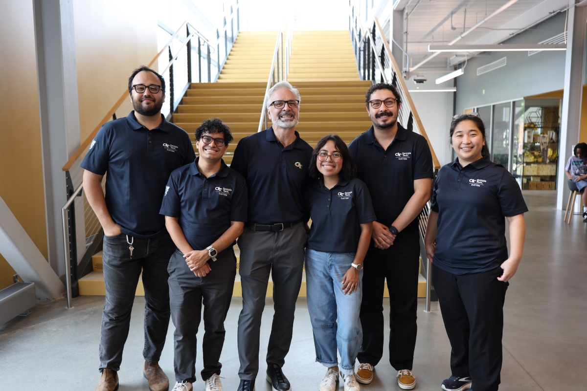 Image of College of Lifetime Learning Dean William Gaudelli with the GoSTEM team.