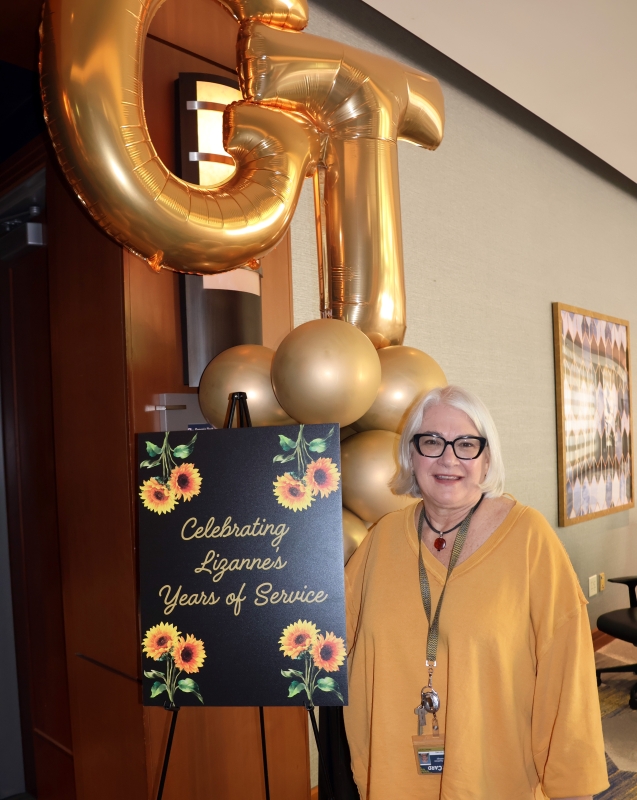 Lizanne DeStefano at her Years of Service celebration.