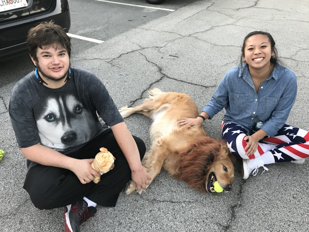 excel-students-with-dog