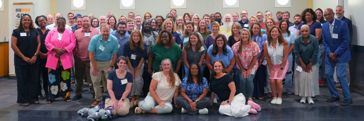 Group photo of Rural CS teachers at fall 2025 kickoff. 